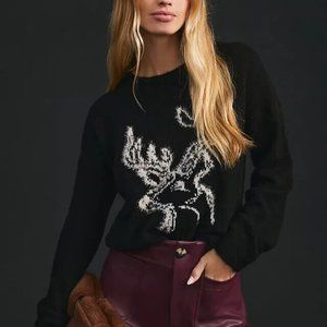 Anthropologie Reindeer Oh Deer Sweater -  M